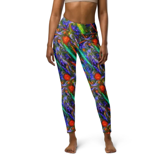 Turbulent Prism on a Yoga Leggings