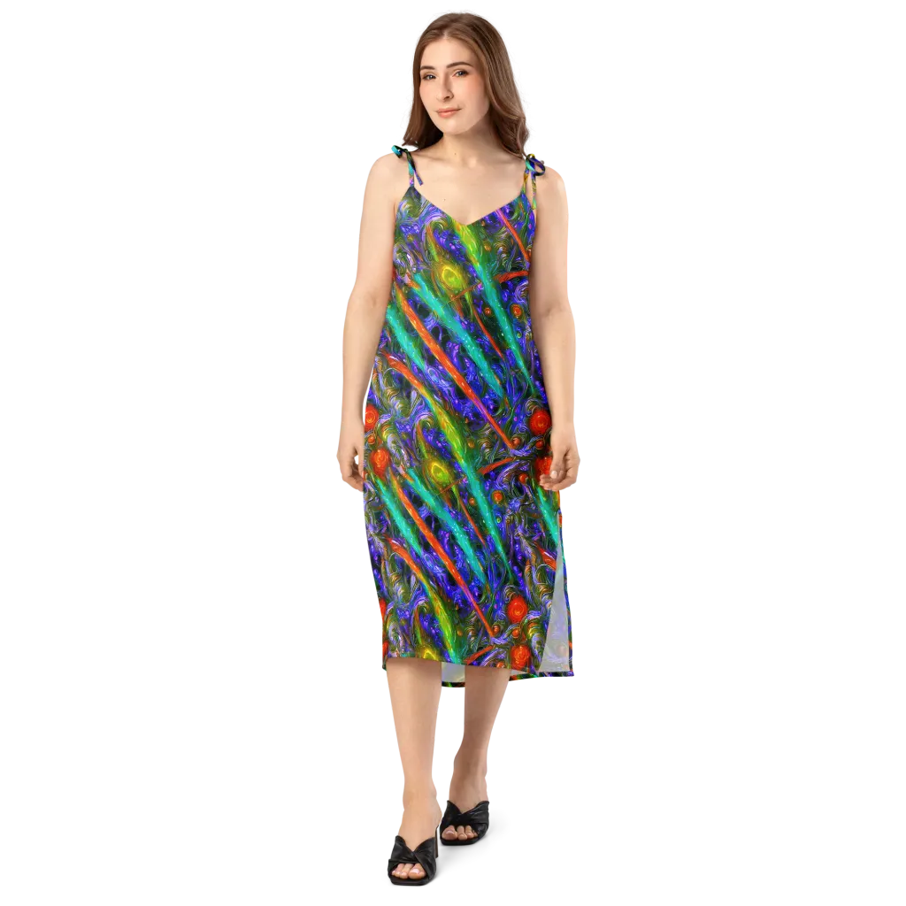 Turbulent Prism on Slip Dress — Front