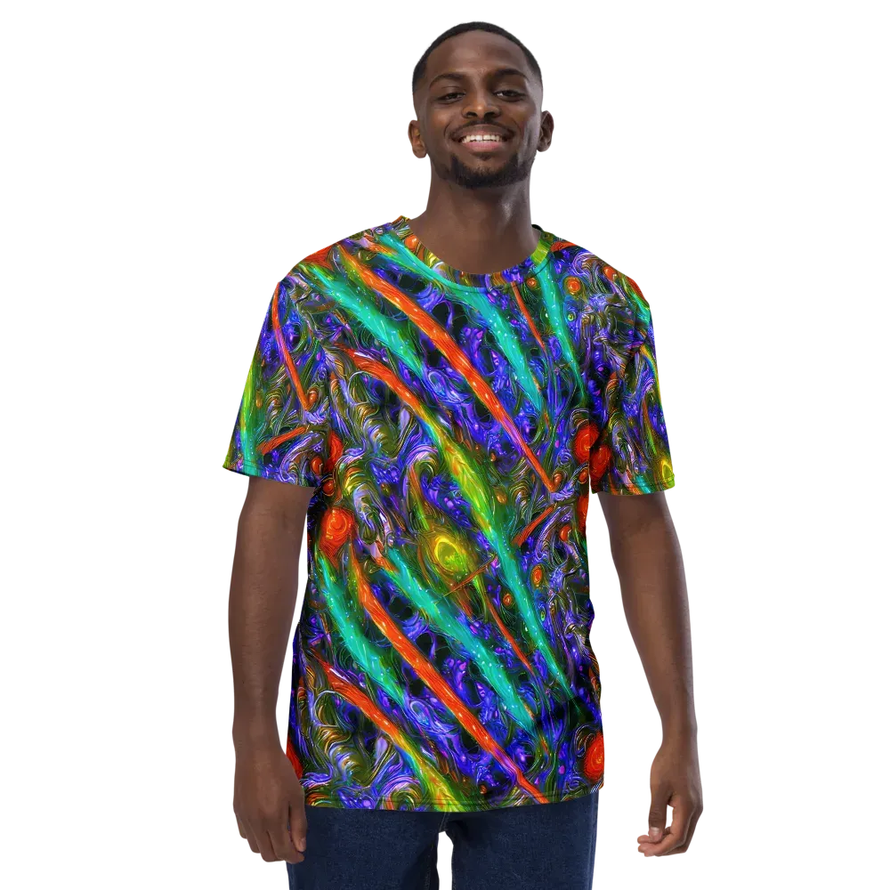 Turbulent Prism on Men's Crew Neck T-Shirt — Front