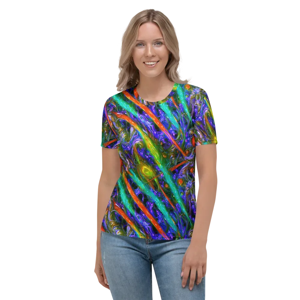 Turbulent Prism on Women's Crew Neck T-Shirt — Front
