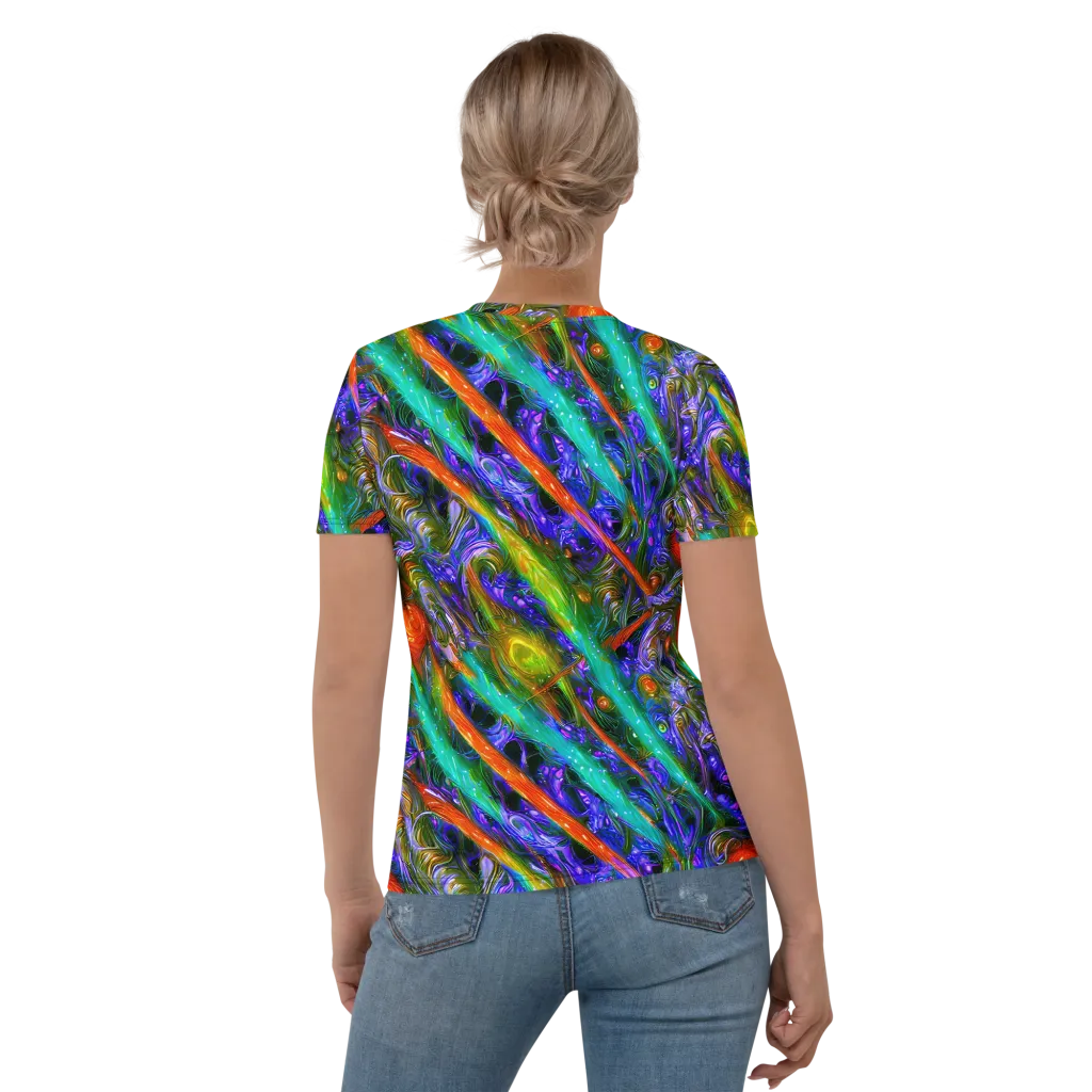 Turbulent Prism on Women's Crew Neck T-Shirt — Back