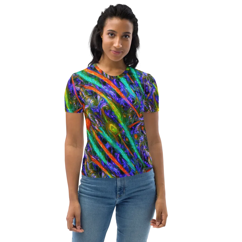 Turbulent Prism on Women's Crew Neck T-Shirt — Front