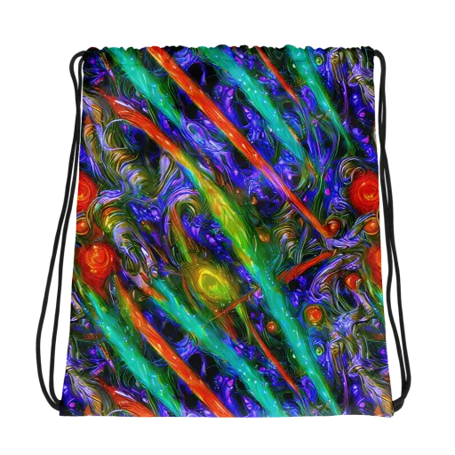 Turbulent Prism on a Drawstring Bag