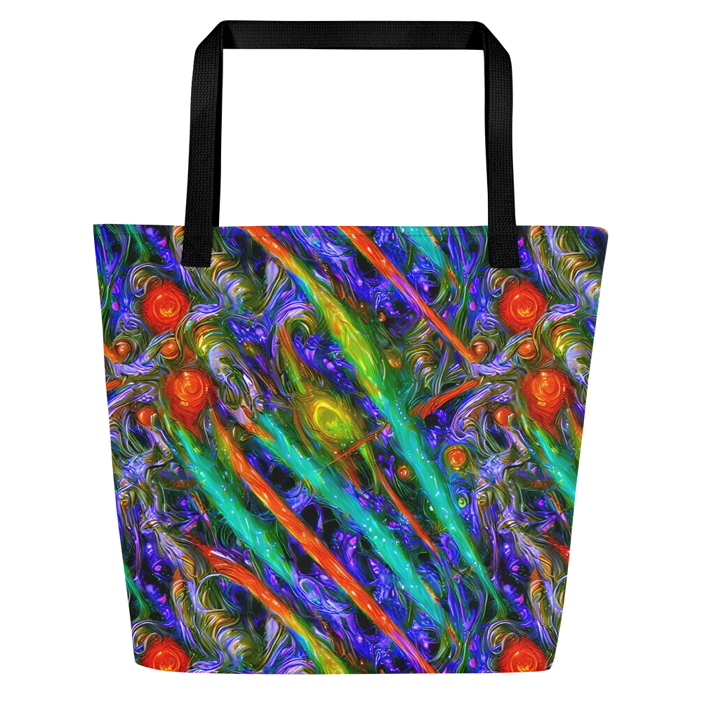 Turbulent Prism on Large Tote Bag W/ Pocket — Front