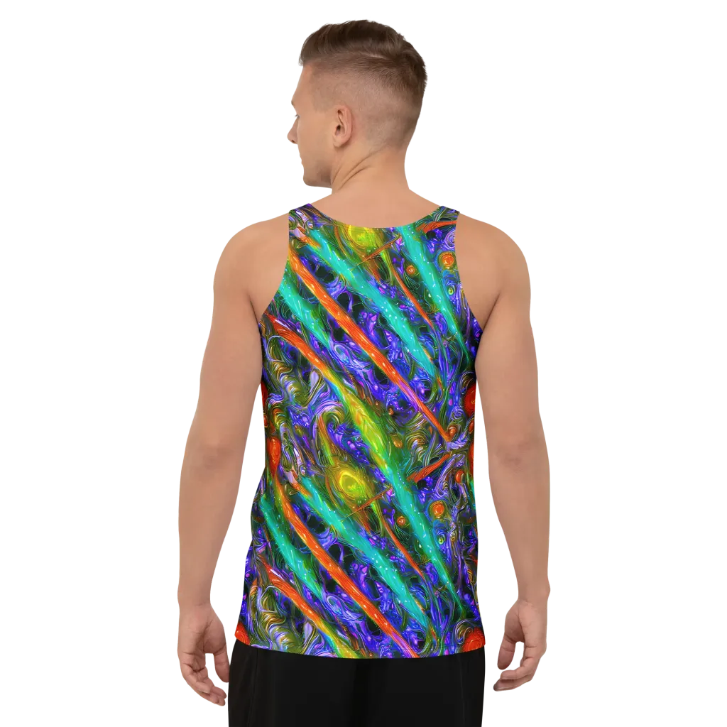 Turbulent Prism on Men's Tank Top — Back