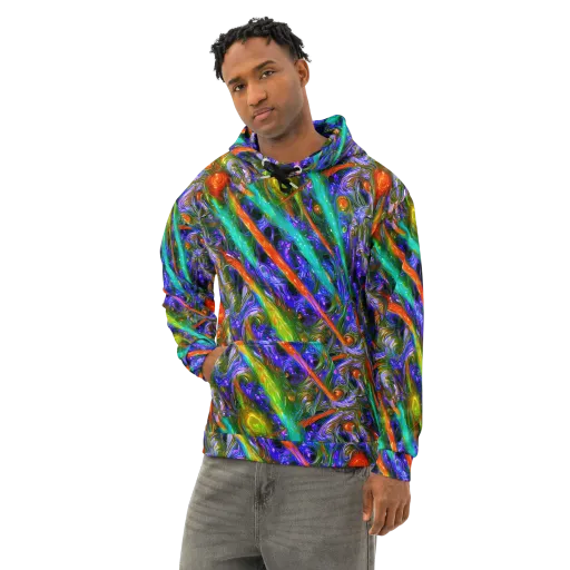 Turbulent Prism on a Cotton Hoodie