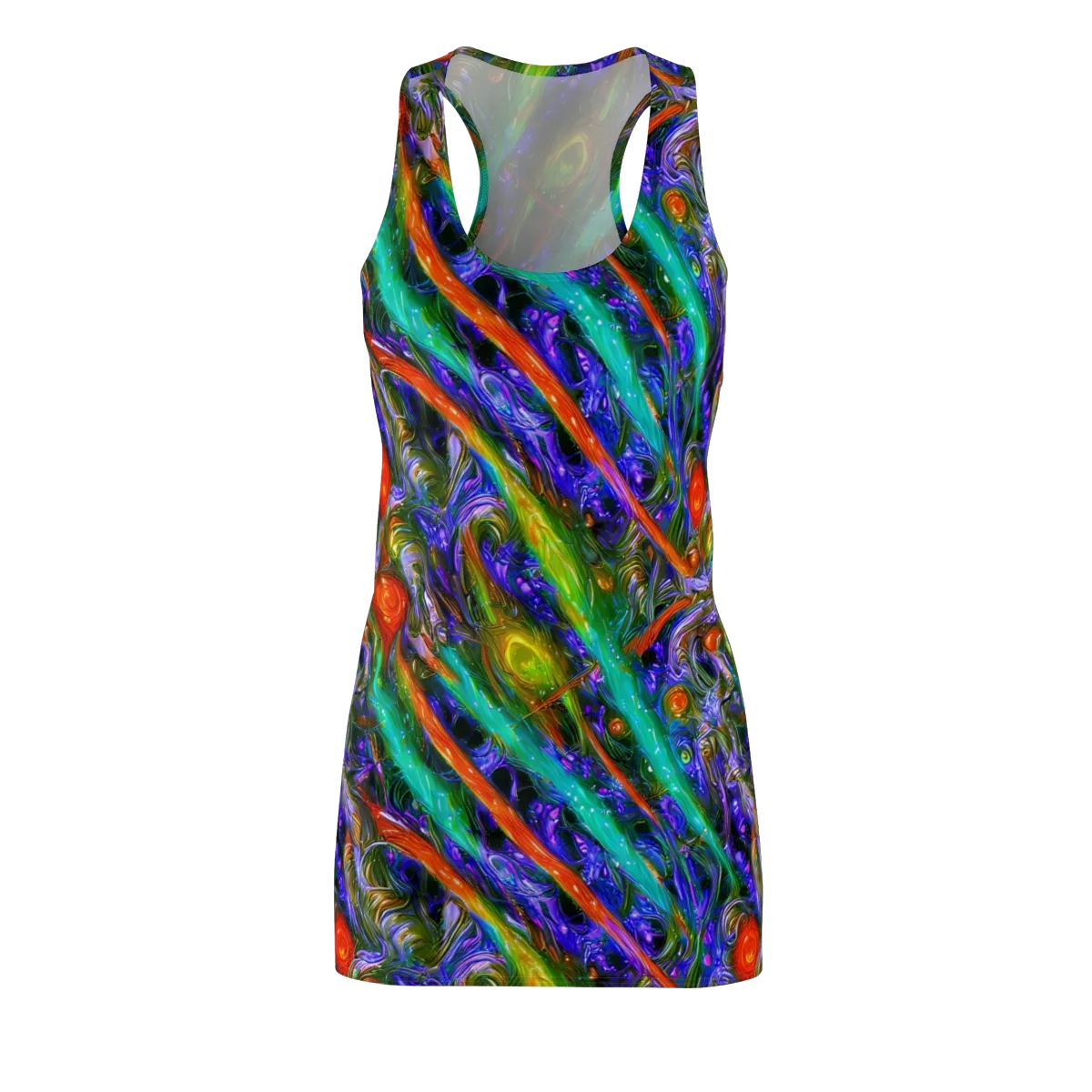 Turbulent Prism on Racerback Dress — Front