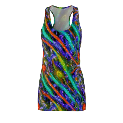 Turbulent Prism on a Racerback Dress