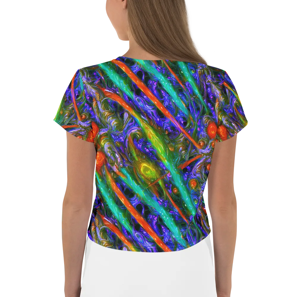 Turbulent Prism on Crop Tee — Back