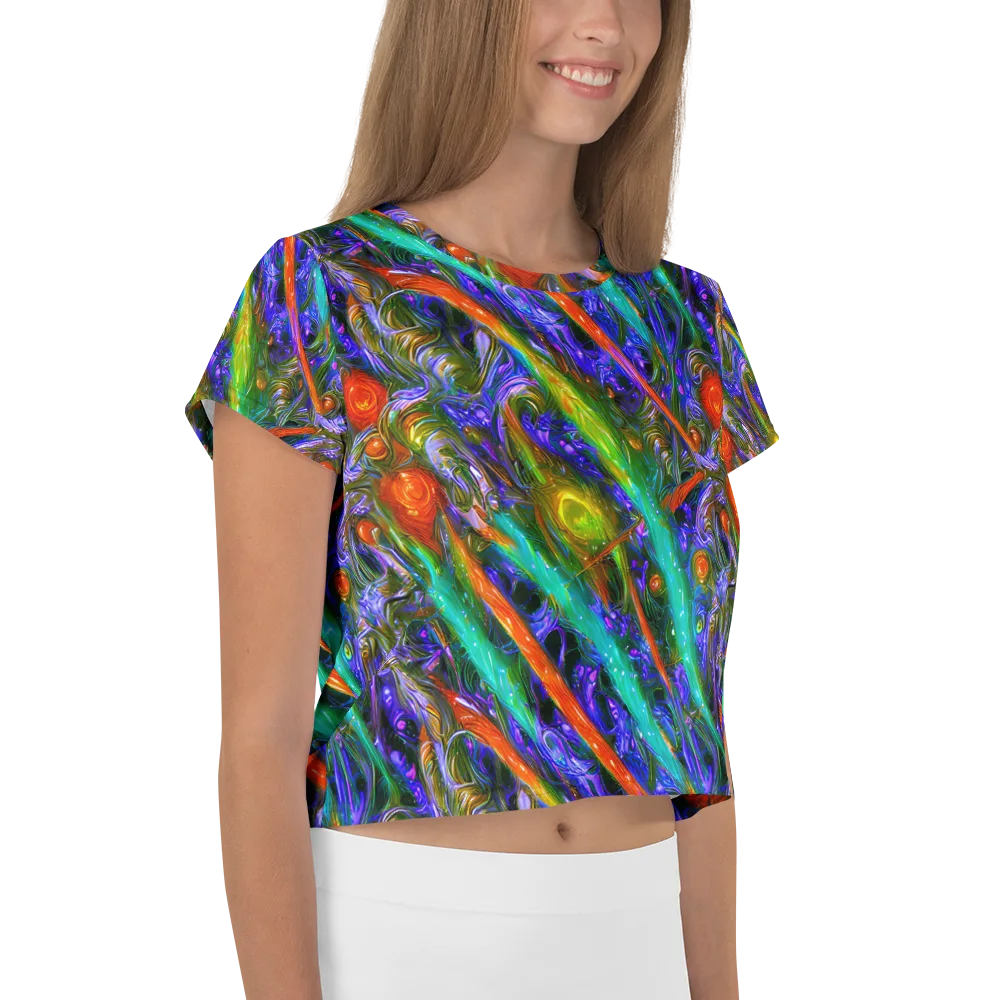 Turbulent Prism on Crop Tee — Right