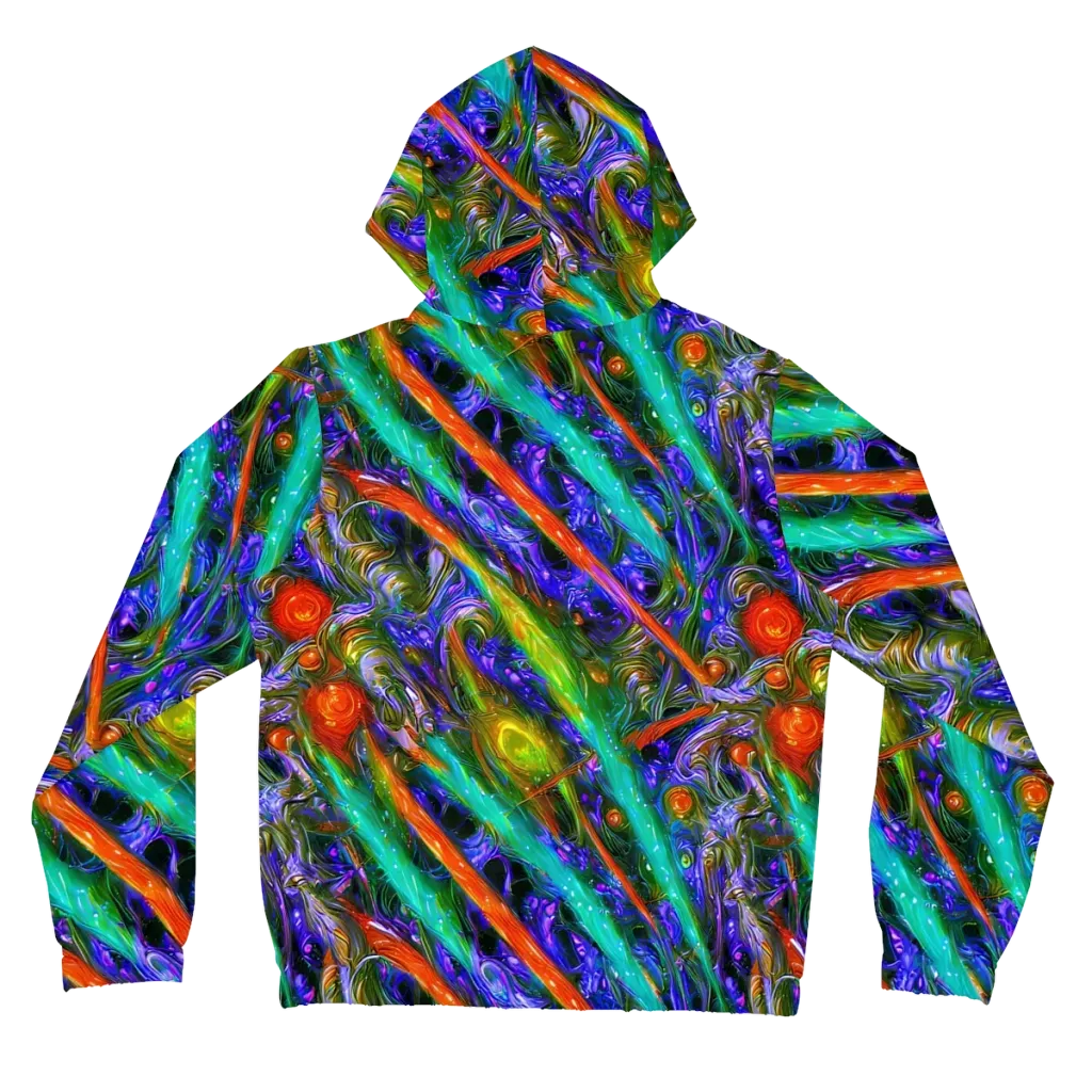 Turbulent Prism on Women's Full-Zip Hoodie — Back