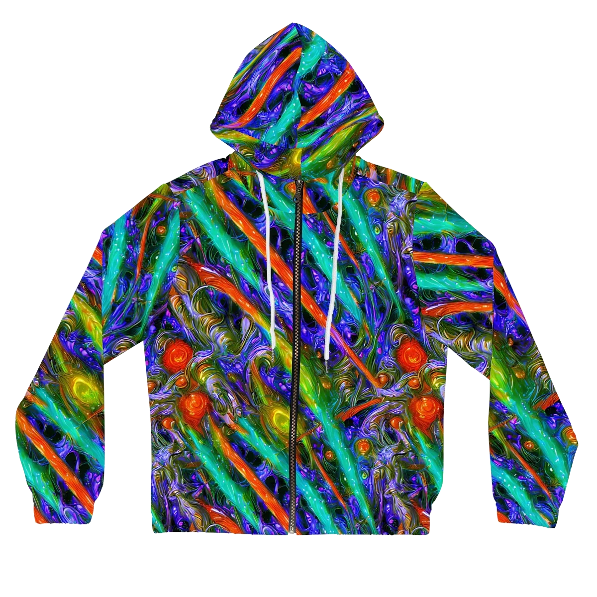 Turbulent Prism on Women's Full-Zip Hoodie — Front