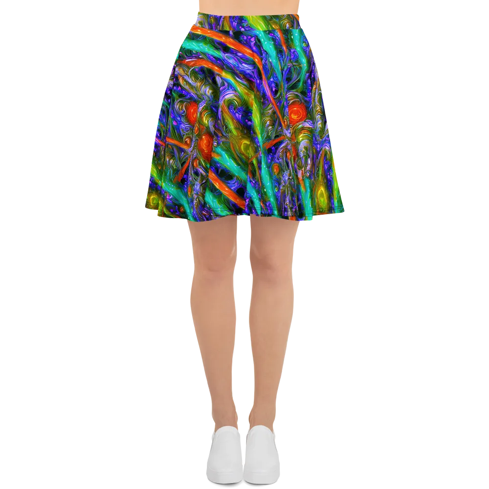 Turbulent Prism on Skater Skirt — Front