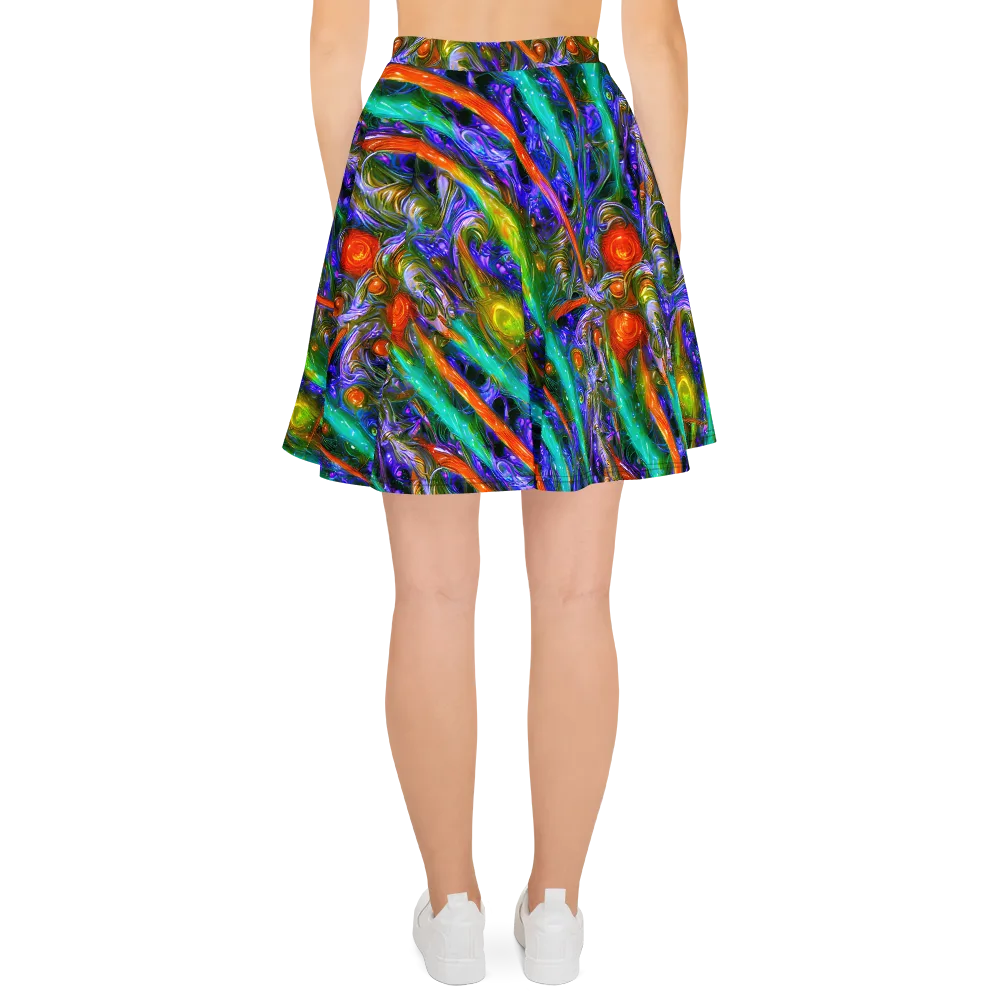 Turbulent Prism on Skater Skirt — Back