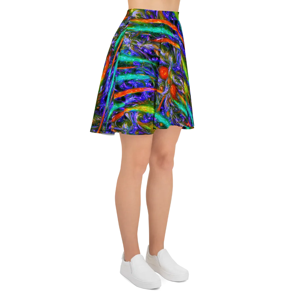 Turbulent Prism on Skater Skirt — Right