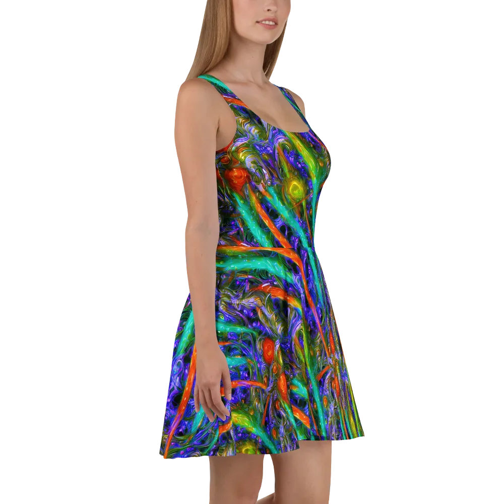 Turbulent Prism on Skater Dress — Right