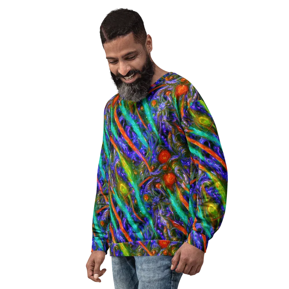 Turbulent Prism on Sweatshirt — Left Front