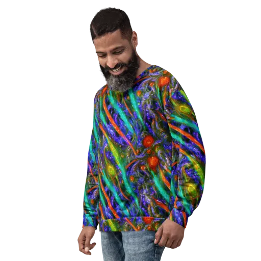 Turbulent Prism on a Sweatshirt
