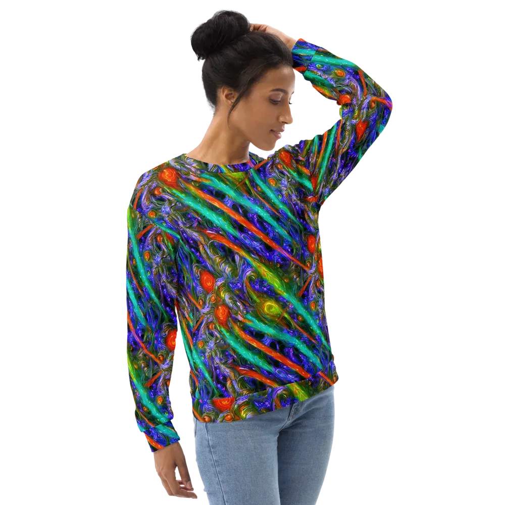 Turbulent Prism on Sweatshirt — Right Front