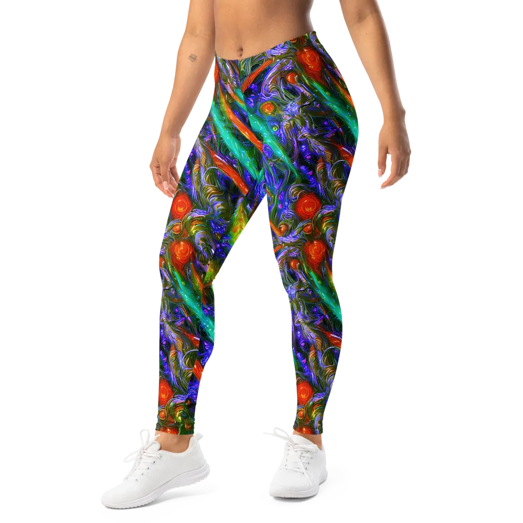 Turbulent Prism on Leggings — Left Front