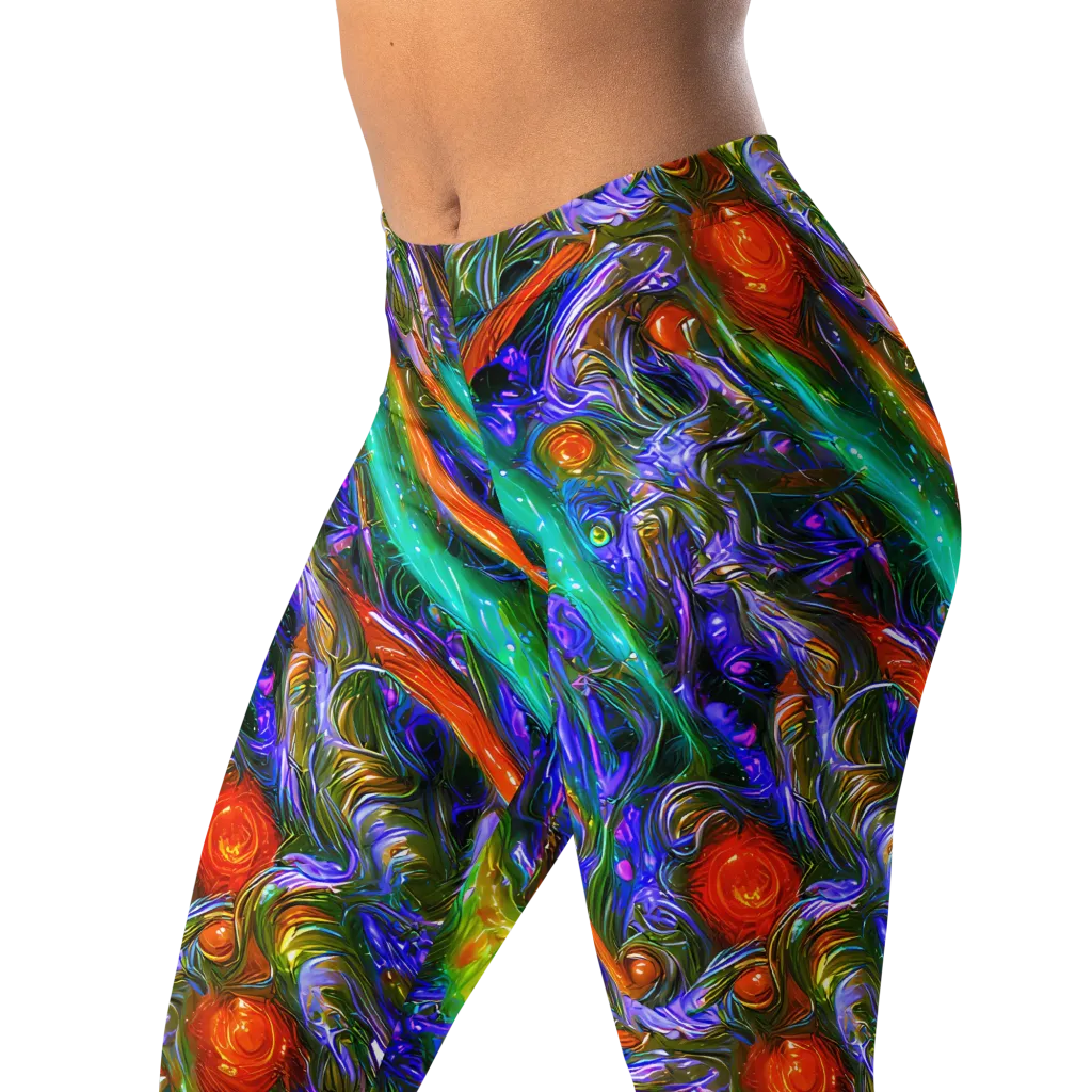Turbulent Prism on Leggings — Left Front