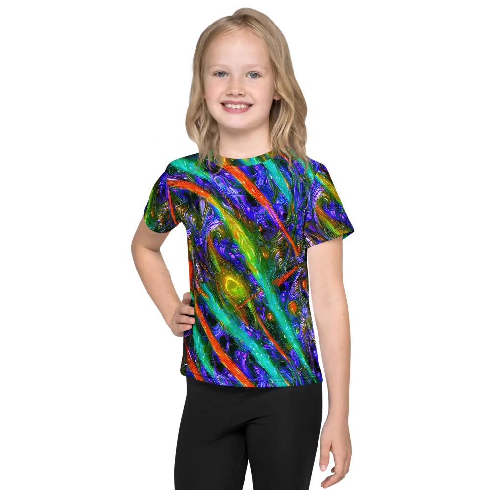 Turbulent Prism on Kids Crew Neck T-Shirt — Front