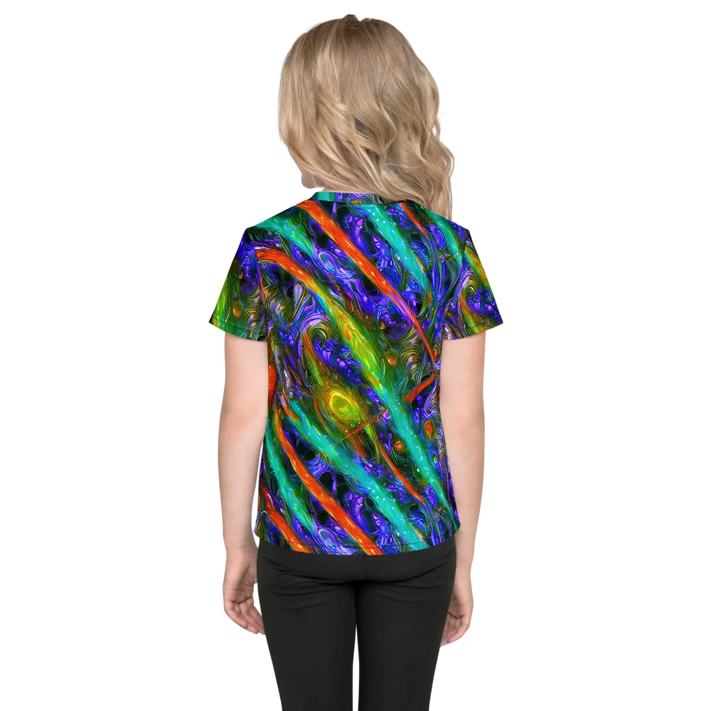 Turbulent Prism on Kids Crew Neck T-Shirt — Back
