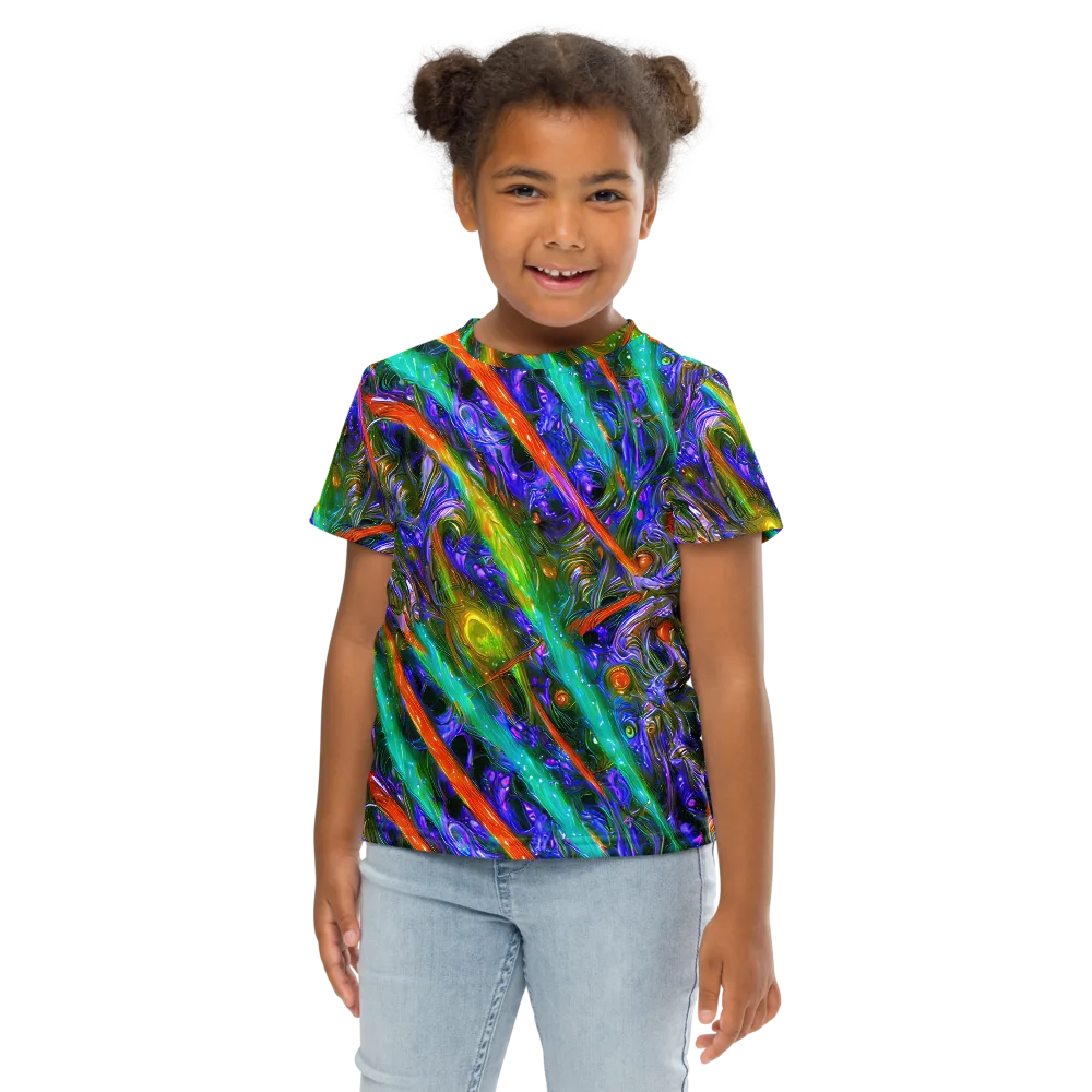 Turbulent Prism on Kids Crew Neck T-Shirt — Front