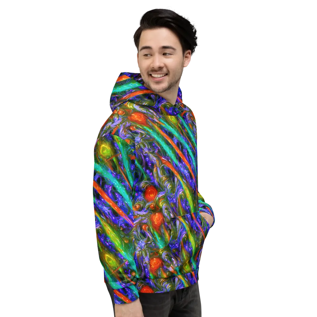 Turbulent Prism on Hoodie — Right