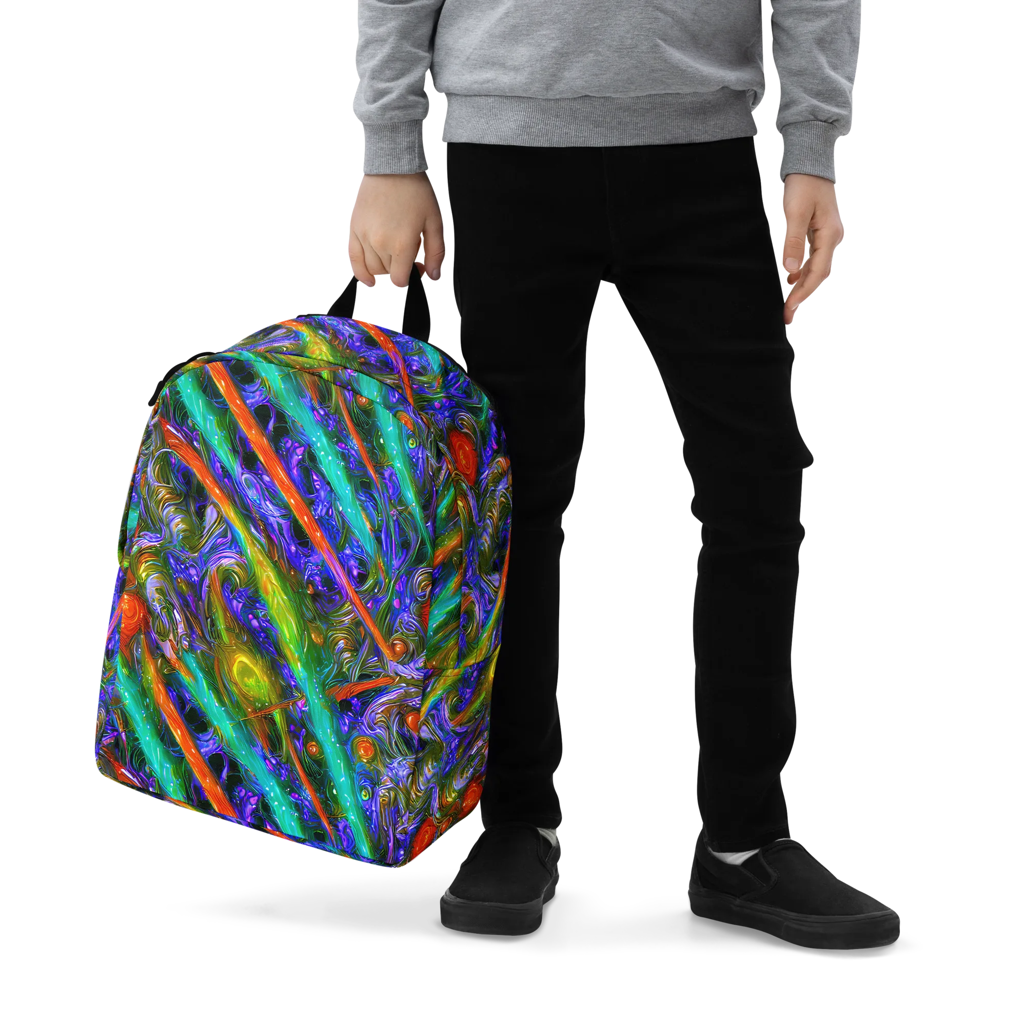 Turbulent Prism on Minimalist Backpack — Zoomed-in