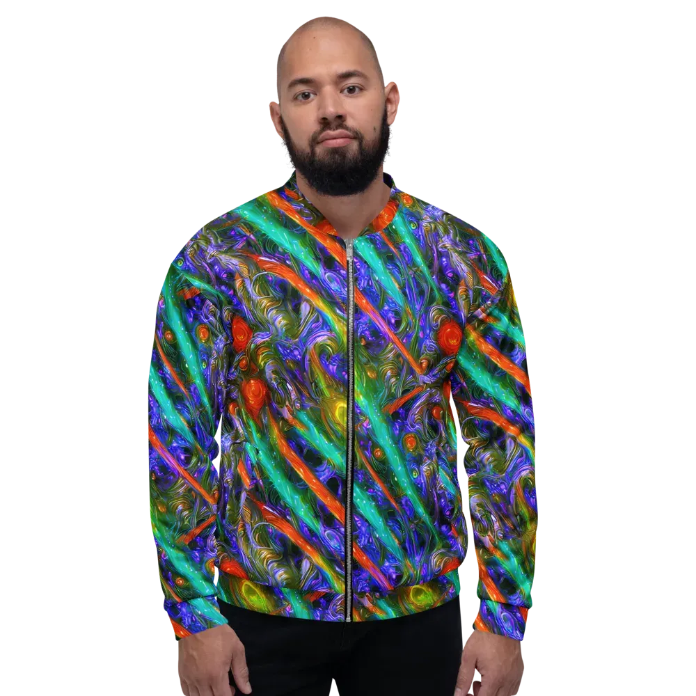 Turbulent Prism on Bomber Jacket — Front