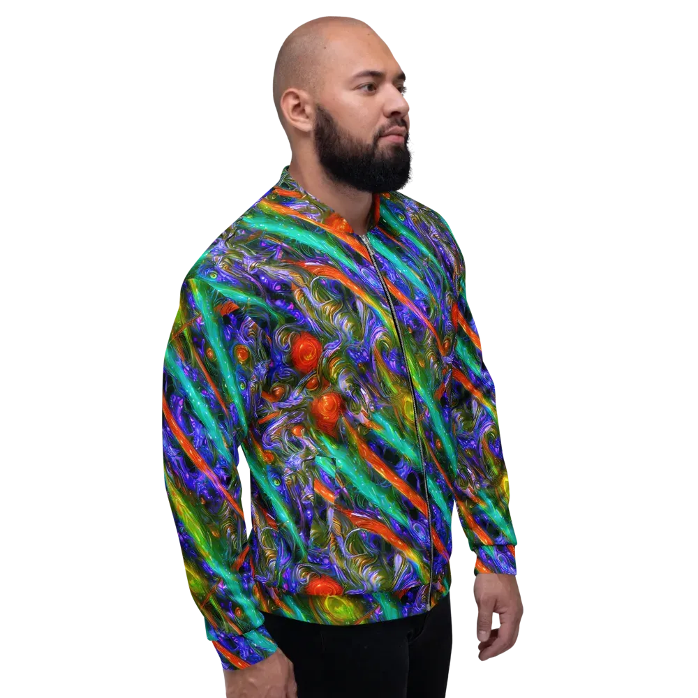 Turbulent Prism on Bomber Jacket — Right