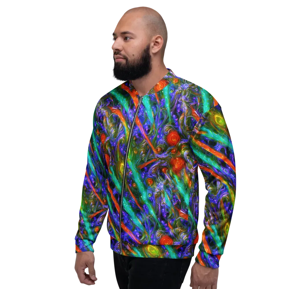 Turbulent Prism on Bomber Jacket — Left