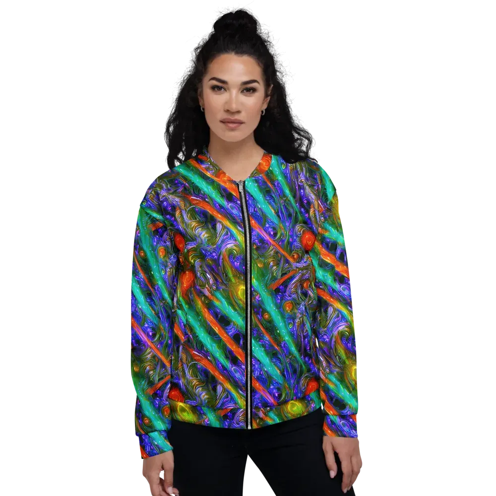 Turbulent Prism on Bomber Jacket — Front