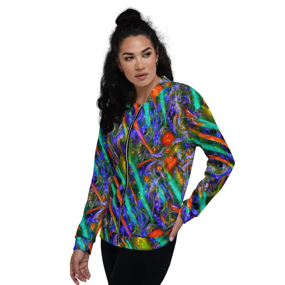 Turbulent Prism on Bomber Jacket — Left