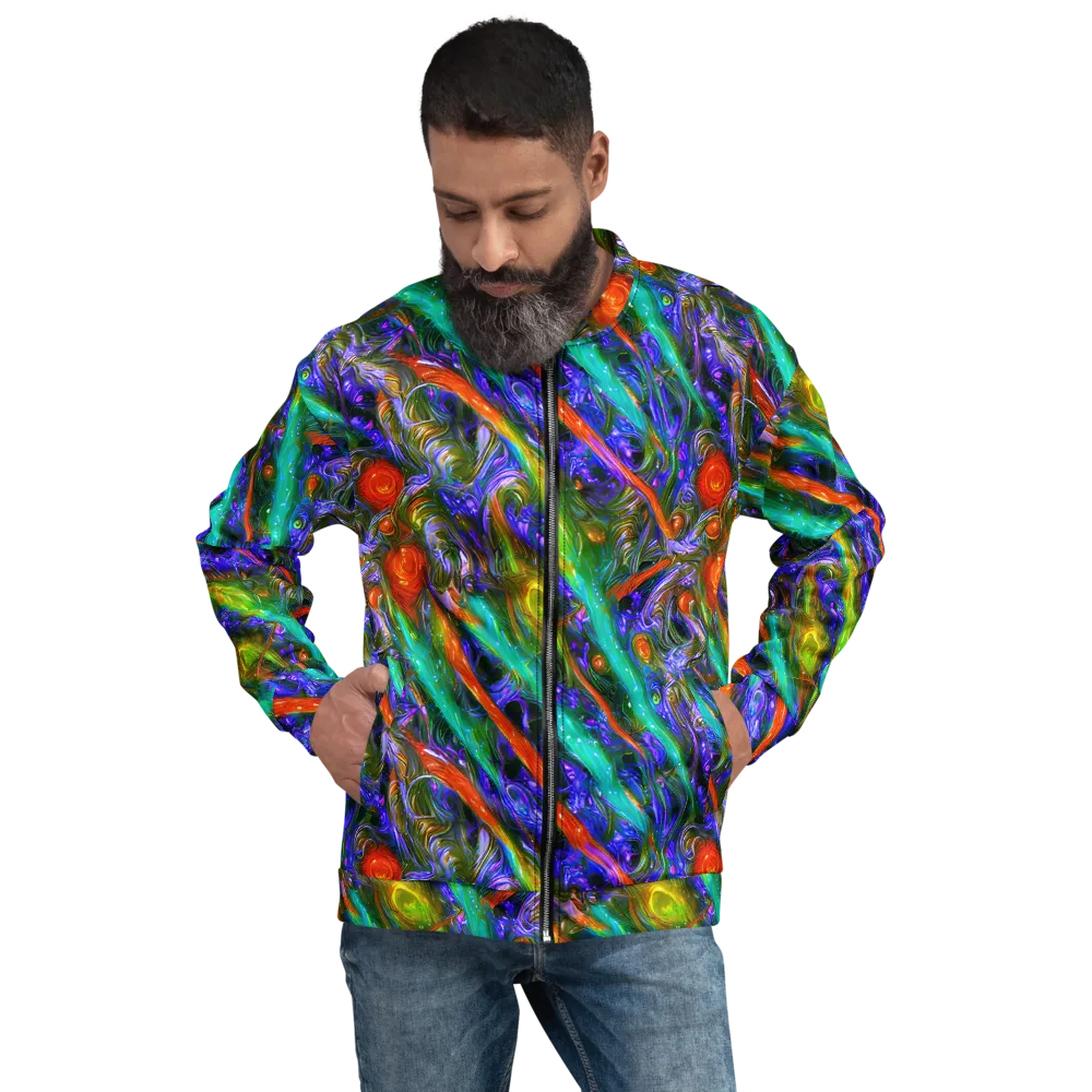 Turbulent Prism on Bomber Jacket — Front