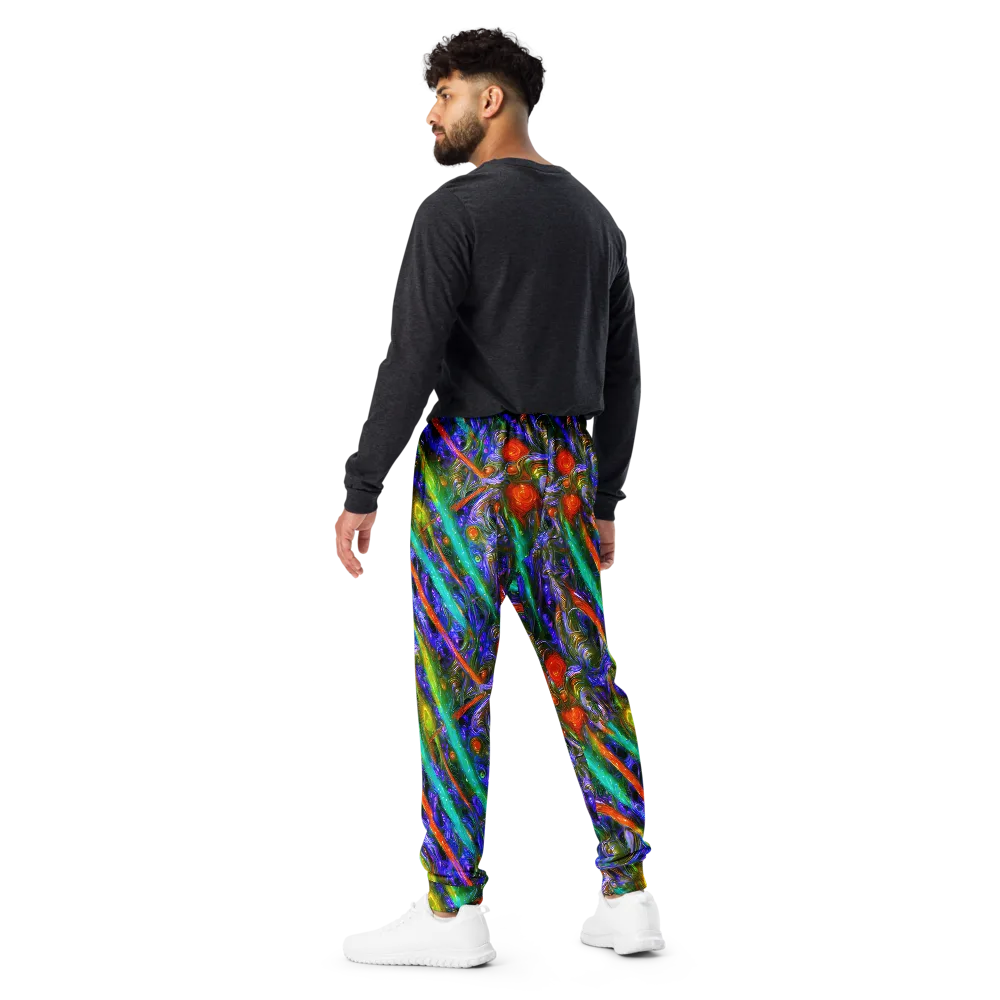 Turbulent Prism on Men's Joggers — Back
