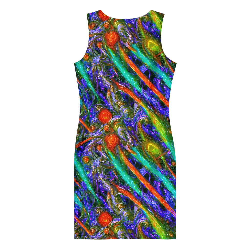 Turbulent Prism on Bodycon Dress — Back