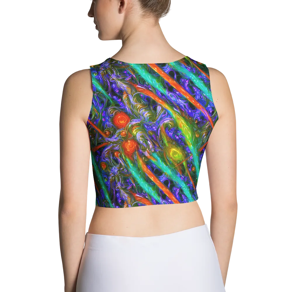 Turbulent Prism on Crop Top — Back