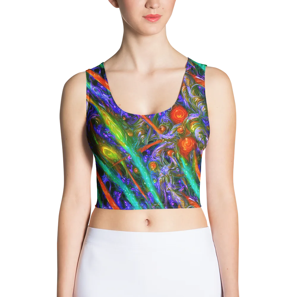 Turbulent Prism on Crop Top — Front