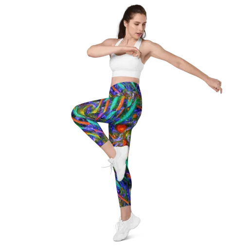 Turbulent Prism on a Leggings with Pockets