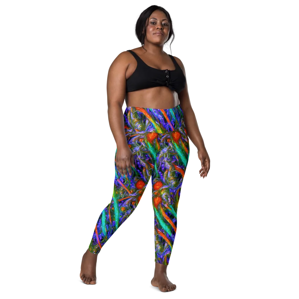 Turbulent Prism on Leggings with Pockets — Front