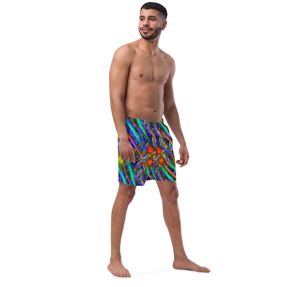 Turbulent Prism on Swim Trunks — Right Front