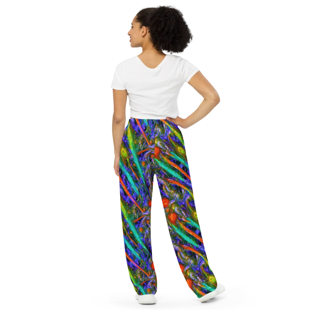 Turbulent Prism on Wide-Leg Pants — Back