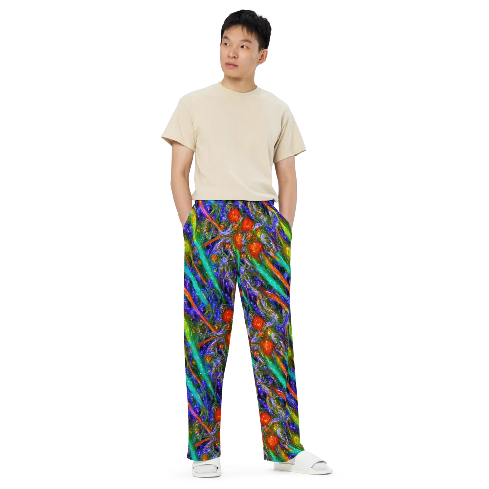 Turbulent Prism on Wide-Leg Pants — Front