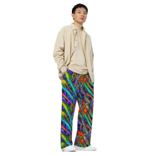 Turbulent Prism on a Wide-Leg Pants