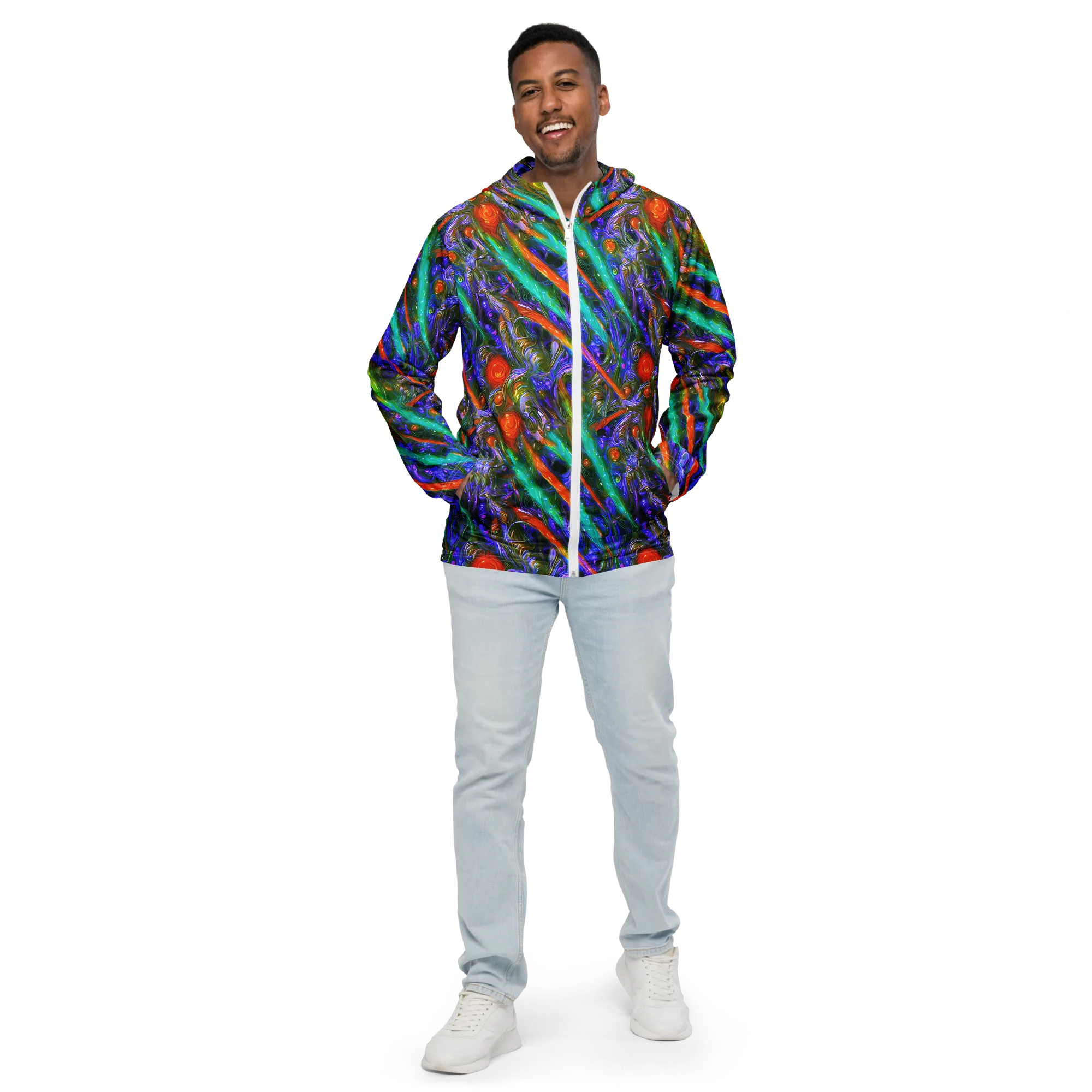 Turbulent Prism on Men's Windbreaker — Front