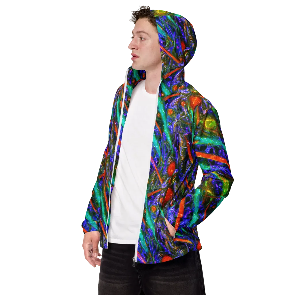 Turbulent Prism on Men's Windbreaker — Left Front