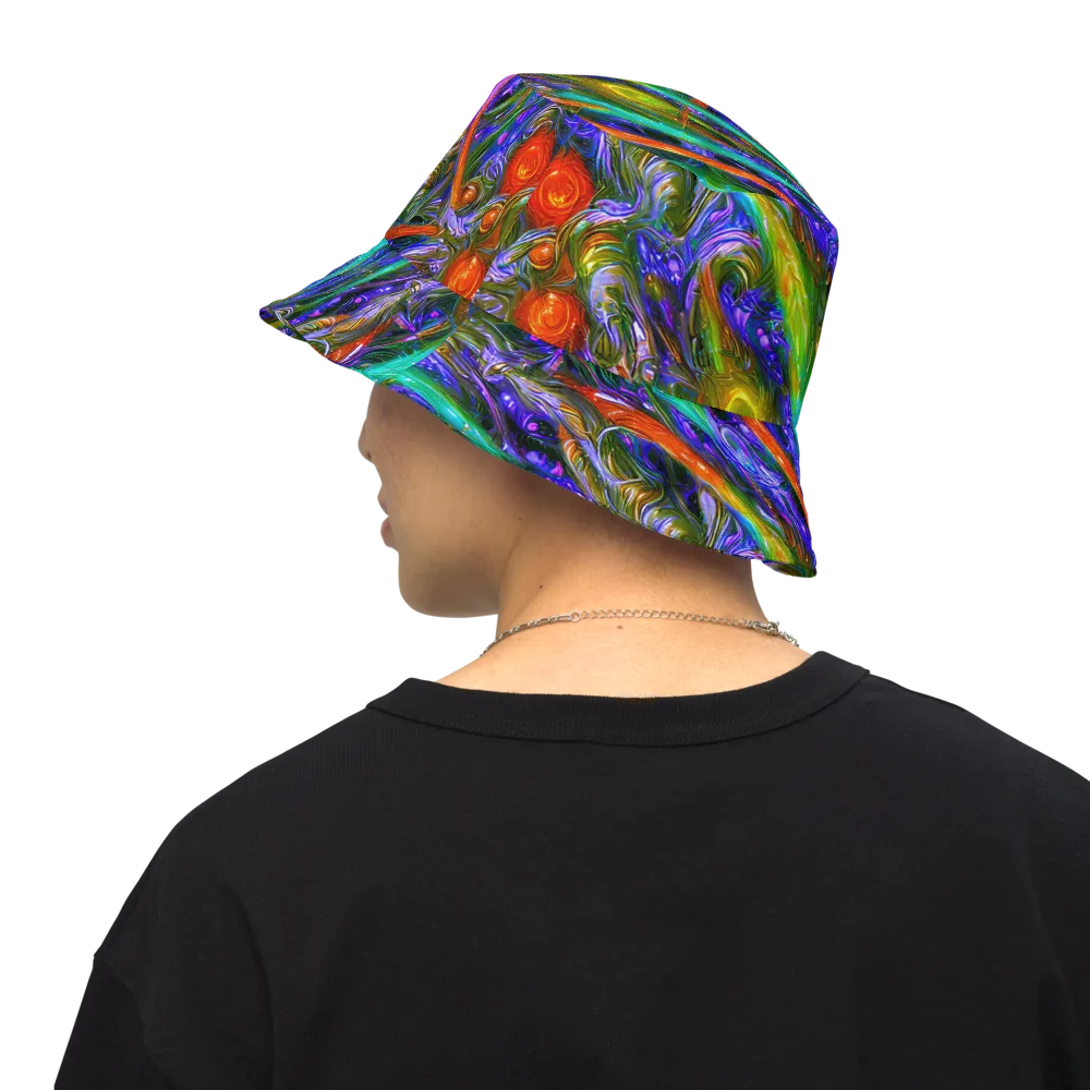 Turbulent Prism on Reversible Bucket Hat — Back Inside