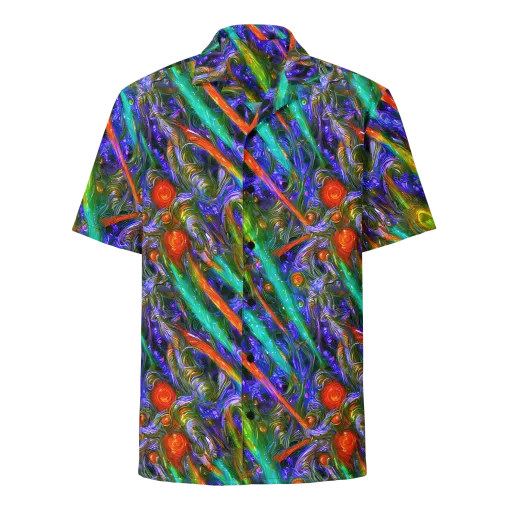 Turbulent Prism on a Button Shirt
